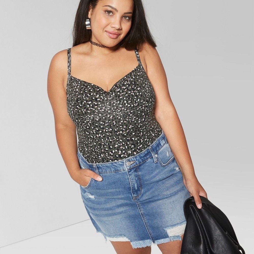 Wild Fable plus size bodysuit size 4x leopard